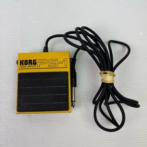 Korg PS-1 Metal Single Momentary Footswitch Pedal Switch And Cord Used